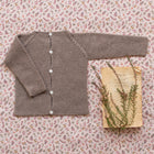 Taupe baby knitted jumper - orkids boutique