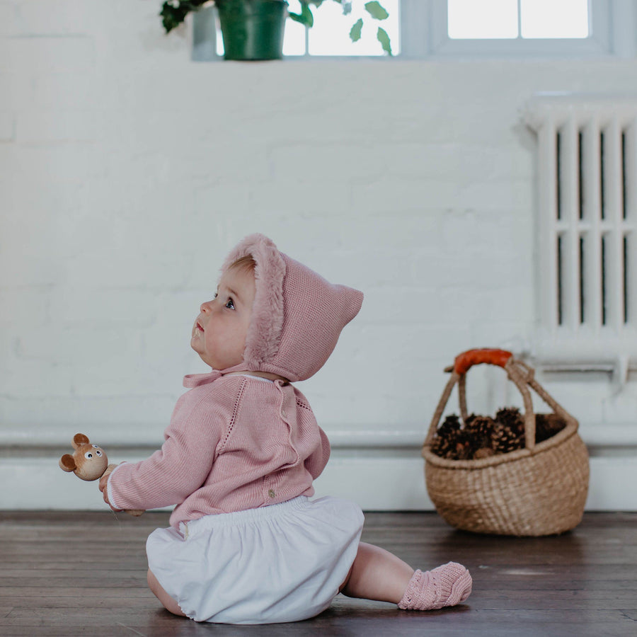 Dusty Pink Aria knitted set - orkids boutique