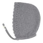 Grey Baby knitted bonnet - orkids boutique