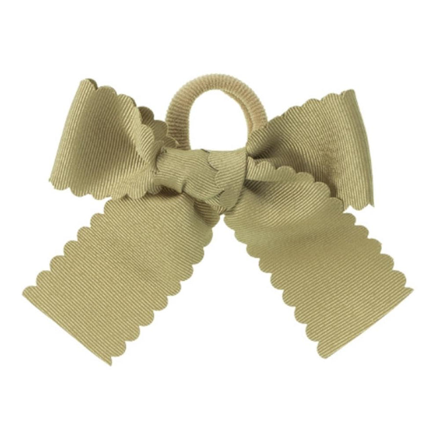 Girls bow hair bubble camel - orkids boutique