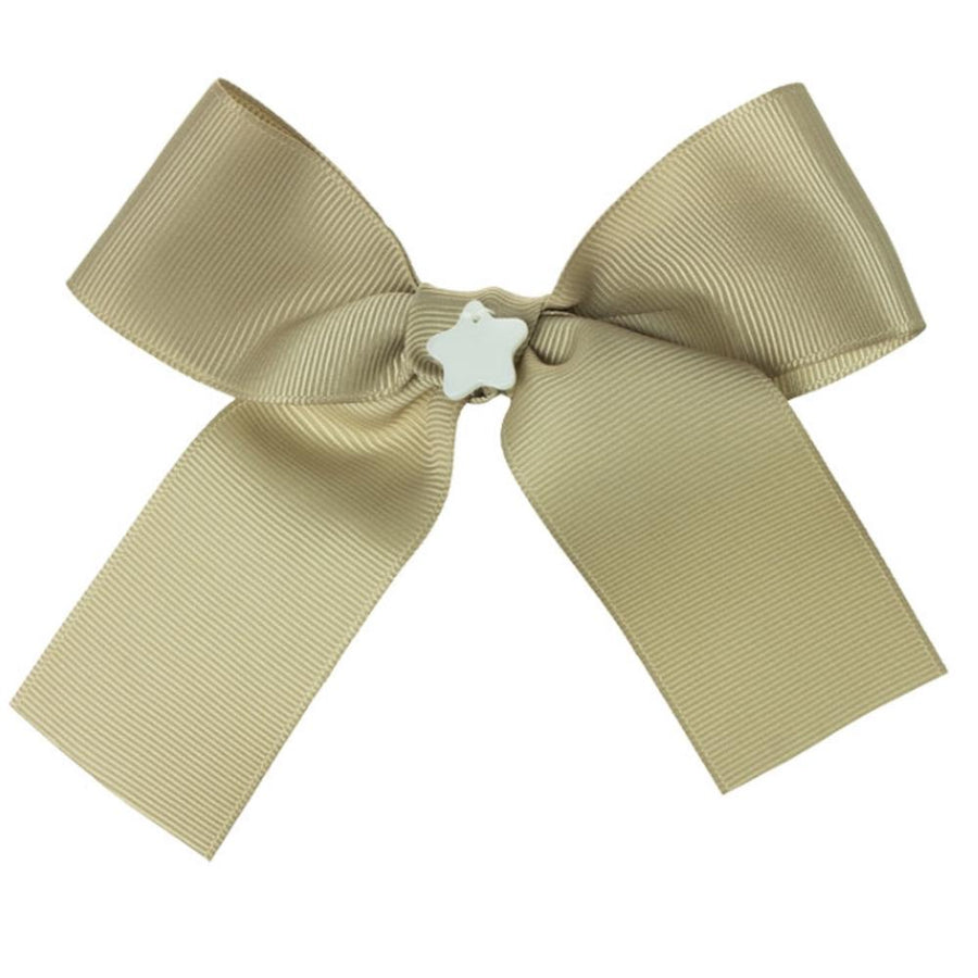 Girls camel bow hair bubble - orkids boutique
