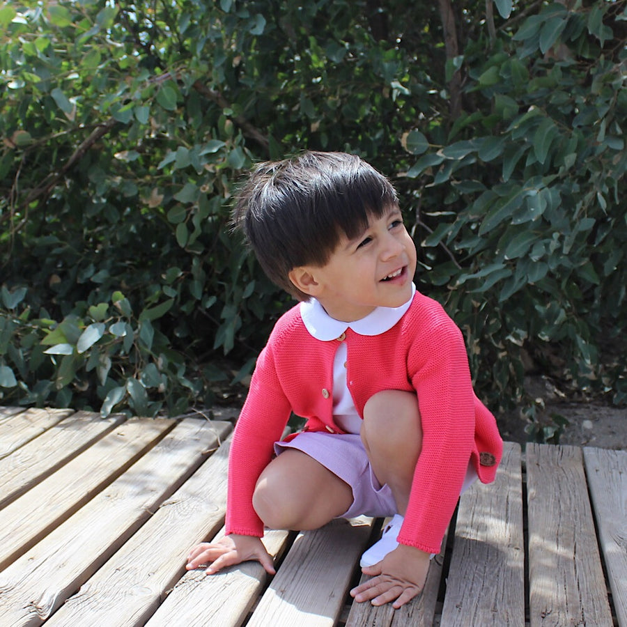 Coral knitted cardigan - orkids boutique