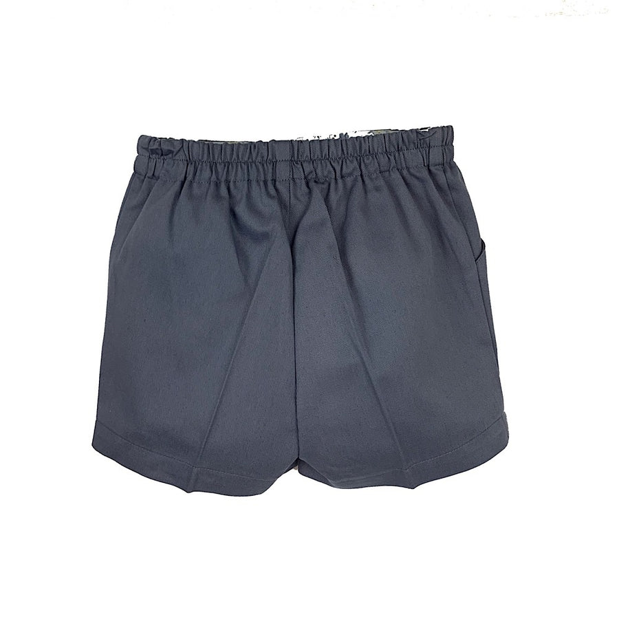 Grey Cotton Bermuda Shorts - orkids boutique