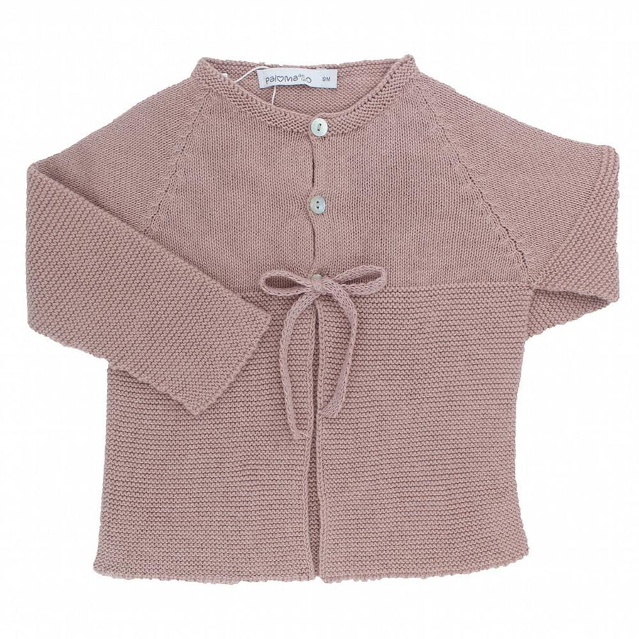 Girls pink knitted cardigan - orkids boutique