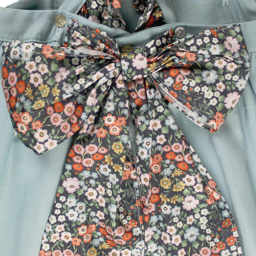 Linen Floral Dress - orkids boutique