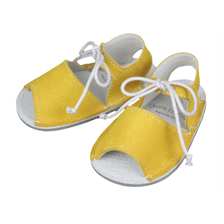Laced Menorquina Yellow Shoes - orkids boutique