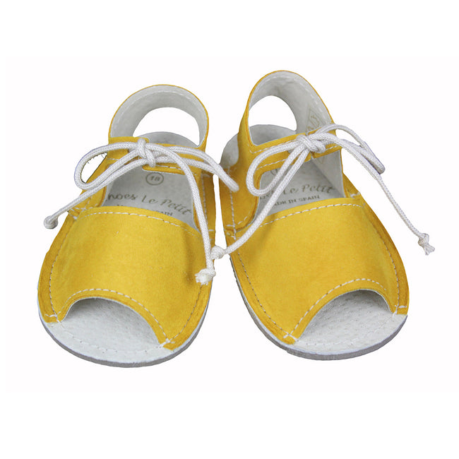 Laced Menorquina Yellow Shoes - orkids boutique