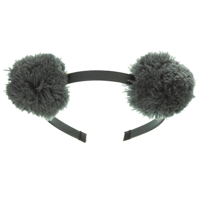 Pom-Pom Hairband grey - orkids boutique