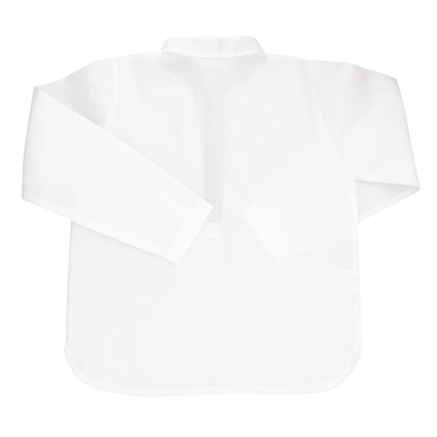 White Cotton Boy Shirt - orkids boutique