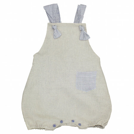 Boy striped dungaree - orkids boutique