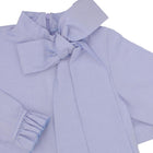Blue bow blouse - orkids boutique