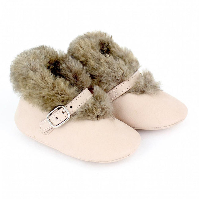 Baby girl light pink buckle shoes - orkids boutique