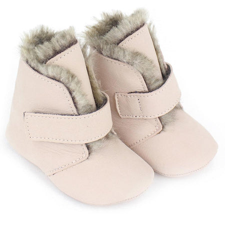 Unisex light pink velcro baby shoes - orkids boutique