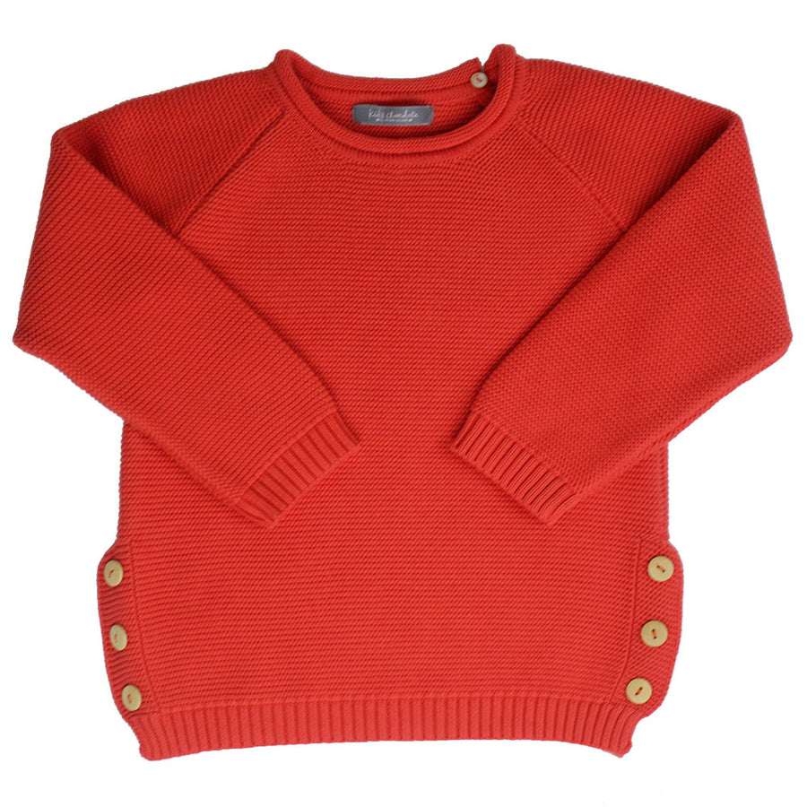 Cotton Knitted Jumper Red - orkids boutique